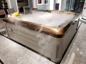 Conjunto de Bañera de Hidromasaje Acrílica Moderna <span class=keywords><strong>para</strong></span> Exteriores, <span class=keywords><strong>Jacuzzi</strong></span> <span class=keywords><strong>para</strong></span> Proyectos Inmobiliarios, Ecológico, Paquete de Hidroterapia Inteligente - Product Image 3