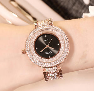 Reloj exquisito para mujer con banda de acero con incrustaciones de diamantes, reloj vintage informal de moda para mujer - Product Image 1