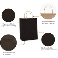 Vente en gros d'emballage de bijoux fantaisie de boutique sac cadeau de marque bon marché avec poignées petits sacs en papier avec logo personnalisé