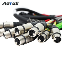 Kabel Snake Splitter Audio Multi-core 12 Saluran 12CH 3.5M-12FXLR-VMS Breakout Fanout dengan Konektor XLR