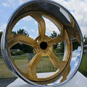 Cerchi Forgiati SHIN-103 Deep Dish a 2 Pezzi 5X112 5X120mm per Ford 250 Monte <span class=keywords><strong>Impala</strong></span> Chevelle Caprice - Product Image 3
