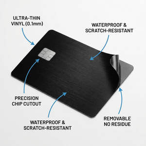 Pegatina Personalizada <span class=keywords><strong>para</strong></span> <span class=keywords><strong>Tarjetas</strong></span> <span class=keywords><strong>Bancarias</strong></span> - Cubierta Impermeable Ultrafina <span class=keywords><strong>para</strong></span> <span class=keywords><strong>Tarjetas</strong></span> de Débito y Crédito, Compatible con Chip y Cajero Automático (Pedido Mínimo 100 Unidades) - Product Image 4