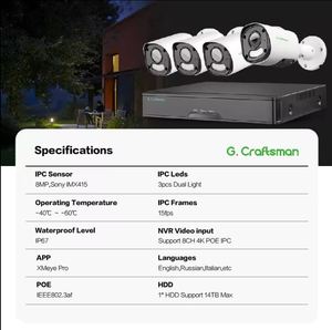 GX-YUFD-<span class=keywords><strong>M8S</strong></span>-K4 (Ag) chất lượng tốt nhất độ phân giải cao <span class=keywords><strong>4K</strong></span> 8MP IP Hệ thống Camera POE NVR Bộ dụng cụ cắm Home trong nhà ngoài trời an ninh - Product Image 2