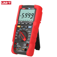 Multimètre numérique industriel UNI-T UT195DS, sélection automatique de la plage, certifié CE, étanche IP65, lampe torche, testeur de tension de phase de moteur AC/DC