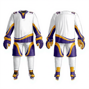 Camisetas de Hockey sobre Hielo Personalizadas 2026, Transpirables, Tallas Grandes, Impresión por Transferencia de Calor, Uniforme de Equipo, Servicio OEM, 100% Poliéster - Product Image 1