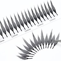 Extensions de cils anime en gros, nouveau design, pré-fabriquées, effet pointe de pieuvre, souple, pour plateaux de cils