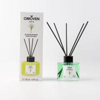 Pengharum Ruangan Aromaterapi Minyak Esensial Rotan Tanpa Api Berkualitas Tinggi, Tahan Lama, dengan Tongkat Reed, untuk Rumah/Kamar Tidur, 130ml, dalam Kotak
