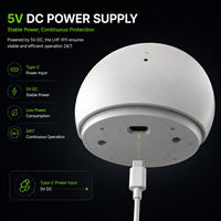 Répéteur de signal RF 433 868, extension de portée, amplificateur de signal sans fil, répéteur de signal sans fil pour système d'alarme domestique LHD8100 Alexa