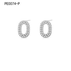 Pendientes de moda con circonita PE0074 para mujer, joyería de alta calidad - Product Image 1