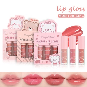 Set di lucidalabbra a forma di orsetto, idratante, brillante, lucido, kit di rossetti liquidi per il trucco quotidiano - Product Image 4