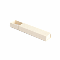 Boîte à encens rectangulaire de luxe en couleur unie, emballage personnalisé en papier kraft pour cadeaux, boîtes rigides avec doublure en éponge, estampage