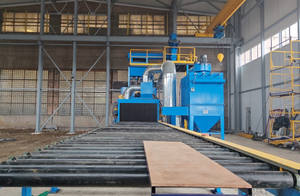 H-<span class=keywords><strong>beam</strong></span> roller shot blasting machine cina vendite dirette della fabbrica - Product Image 2