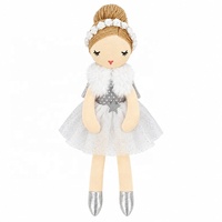 Poupée habillée CE EN71 ballerine pour bébés filles à la mode poupée de chiffon mignonne peluche peluche avec logo personnalisé modèle jouet