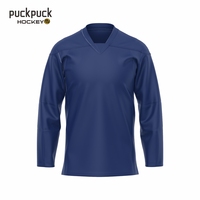 Jersey Hoki Tim Kustom Pria LETGOAL Berkualitas Tinggi, Cepat Kering, Bernapas, Grosir, Polos, Ukuran L