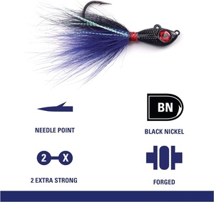 Big Eye Bucktail Jigs Saltwater Hair Jigs Fil Bait Keeper Surf Leurres de pêche pour la pêche au bar B06 - Product Image 4