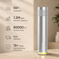 Nouveau Diffuseur d'Arômes Électrique en Métal 2026 avec Lumière LED, Tour de Diffusion d'Huiles Essentielles Sans Eau pour Hôtels et Usage Domestique, Modèle de Table