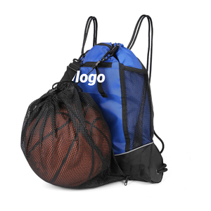 Promotional Drawstring Mesh Zipper Pocket Sports Enthusiasts Features Customizable Logo and MultiSport Utility