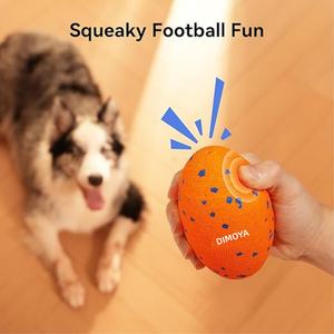 スマートインタラクティブ犬のおもちゃ邪悪なラグビーきしむ犬のおもちゃサッカー自動移動、跳ねる、回転跳ねるおもちゃ - Product Image 2