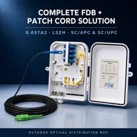 Boîtier de distribution de fibre optique FTTH 16 ports IP65 étanche pour extérieur, montage mural, avec répartiteur PLC 1x16 NAP