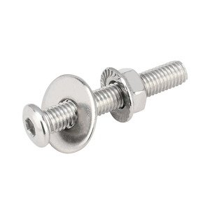 Tornillos de cabeza hexagonal biselada de acero inoxidable 304, tornillos combinados para muebles con arandelas y juegos de tuercas M3-M12 - Product Image 3