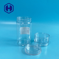 Pot en plastique PET de qualité alimentaire sans BPA, anti-fuite, avec couvercle à vis pour biscuits, gelée, aliments pour bébés, chocolat, collations (diamètre de l'ouverture 62 mm, 117 mm)