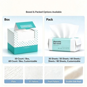 Biodegradable Multi-Purpose Household Pure Cotton Facial Soft Packed Tissue Face <b>Towel</b> Disposable Face <b>Towels</b> Skincare - Product Image 6