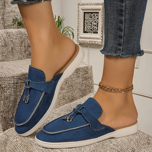 Scarpe Casual da donna alla moda all'ingrosso scarpe a punta tonda da esterno <span class=keywords><strong>sandali</strong></span> da esterno in morbida pelle scamosciata artificiale stile da passeggio - Product Image 3