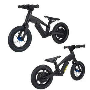 24V 250W 12"Brushless Motor Lithium Battery Powered Children Riding Bike Single Speed Bicycle 12 Inch Kids Balance Bike