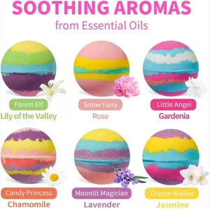 <span class=keywords><strong>Spice</strong></span> Bola De Banho, Set de Regalo de Bombas de Baño Efervescentes Naturales y Orgánicas, Hechas a Mano, Veganas, con Fragancia Personalizada y Colores Mixtos - Product Image 4