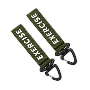 Tùy Chỉnh In Logo Mini Xe Keychain Dây Buộc Cá Nhân Ngắn <span class=keywords><strong>Nylon</strong></span> Polyester Dây Đeo Với Móc Kim Loại - Product Image 4