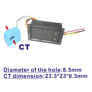 Voltmetro Amperometro Digitale YB28VA DC 10A 20A 50A 100A 0-100V 300V 600V con Sensore Hall LED, Tester Doppio Ampere Volt - Product Image 3
