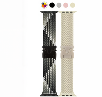 Bracelet Solo Loop Tressé pour Apple Watch Band 46mm 44mm 45mm 42mm 40mm 41mm Ultra 2 49mm Correa Iwatch Series 10 9 8 7 6 SE 5 4