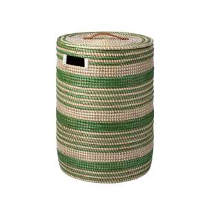 ตะกร้าใส่ของตกแต่งบ้านทำจากหญ้าทะเลพร้อมเชือกพลาสติกตะกร้าซักผ้าขายส่ง - Product Image 4