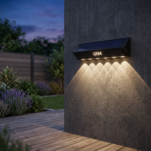 Modern Solar LED Wall <b>Light</b> 6 LEDs IP65 Waterproof Auto On/Off Dusk Sensor Warm White Energy Saving Terrace Garden <b>Outdoor</b> <b>Light</b> - Product Image 3