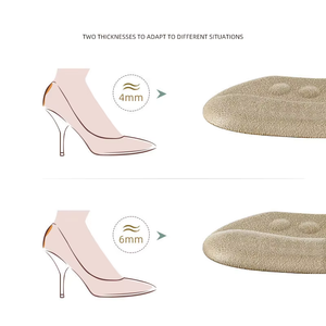 YEBEI كعب بطانة نوعية ممتازة أحذية عالية الكعب سميكة مكافحة ارتداء ملصق لينة قابل للتعديل مكافحة قطرة كعب نصف حجم الملصق - Product Image 3