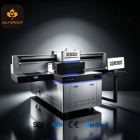 Impresora UV Industrial de Formato Ancho Pequeño 1016, Máquina Automática de Impresión con Barniz para Decoración de Vidrio, Impresión de Murales