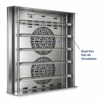 Kommerzieller Automatischer All-in-One Edelstahl-Kombiofen mit Back-, Dampf- und Fermentationsfunktionen, Touch-Steuerung für Bäckerei und Hotel