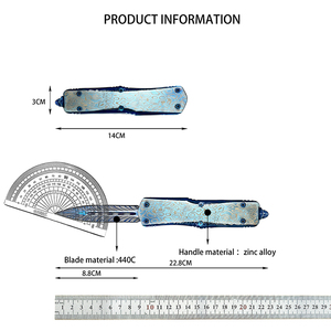 Cuchillo de bolsillo multifuncional para exteriores, herramienta de supervivencia EDC para caza, portátil con ventana <span class=keywords><strong>rota</strong></span>, cuchillo para acampar - Product Image 6