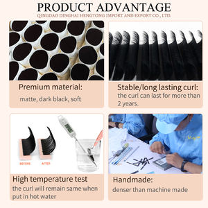 थोक व्यक्तिगत पलक विस्तार निजी लेबल प्राकृतिक मैट ब्लैक वॉल्यूम आई लैश एक्सटेंशन ट्रे की आपूर्ति करता है - Product Image 2