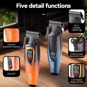 Kemei-Cortadora de pelo para hombre, cortadora de pelo inalámbrica de 9000RPM, peluquero, profesional, para salón de peluquería, nuevo producto - Product Image 3