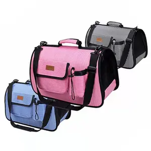 Fabricantes Atacado Pet Bag Impermeável Portátil Dobrável Pet Gaiola com Bloqueio Segurança Zipper Travel Carrier Dogs Bag