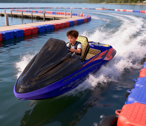 Mini jet ski électrique haute performance, bateau karting, bateau de course, mini jet ski électrique pour parc aquatique - Product Image 2