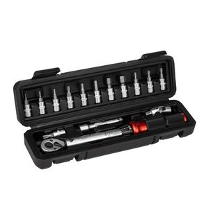 15PCS 1/4 Zoll Antriebs drehmoments chl üssel satz 2-26Nm Dual-Direction 72 Zahn drehmoments chl üssel für die Reparatur von Fahrrad autos Home <span class=keywords><strong>Maintenance</strong></span> - Product Image 1