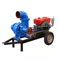 Pompe tractée diesel à flux mixte haute efficacité pour le dragage fluvial et le drainage des zones inondées