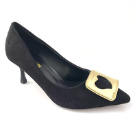 Vente en gros d'usine de clips de chaussures à boucle dorée pour chaussures en cuir pour femmes accessoires de chaussures