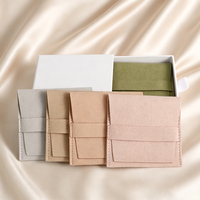 Étui de voyage portable en microfibre pour bijoux, pochette en daim pour colliers et bracelets, design minimaliste