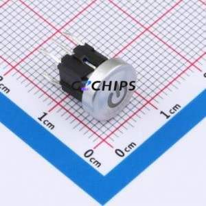 TSL06131-105B330BE-2CE1-005AX1-12 Tactile Switch Through hole-7P,6x6mm Switch Single Pole Single Throw Round Button 1.8N 6mm - Product Image 1