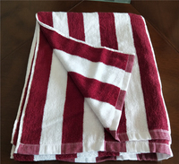 Premium Oversized Luxury 100% Cotton Jacquard Woven Bath Towels Custom Terry Cloth Double Sided Striped Personalized Beach Towel