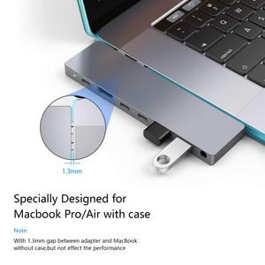 Base de Conexión USB-C Forida HYD-9848T de Aleación de Aluminio con 8 Puertos USB 3.1, Doble Salida 4K y Conector de Audio de 3.5mm para <span class=keywords><strong>Smartphone</strong></span> - Product Image 3