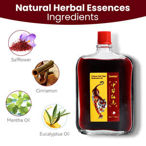 Китайское масло «Красный Тигр» для активации, снятия боли в костях и мышцах, массажа при растяжениях, согревающее эфирное масло для талии и ног - Product Image 6